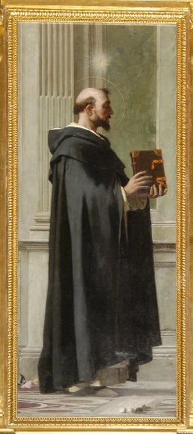 Ancona con Madonna e Santi - San Domenico, dettaglio, Genova